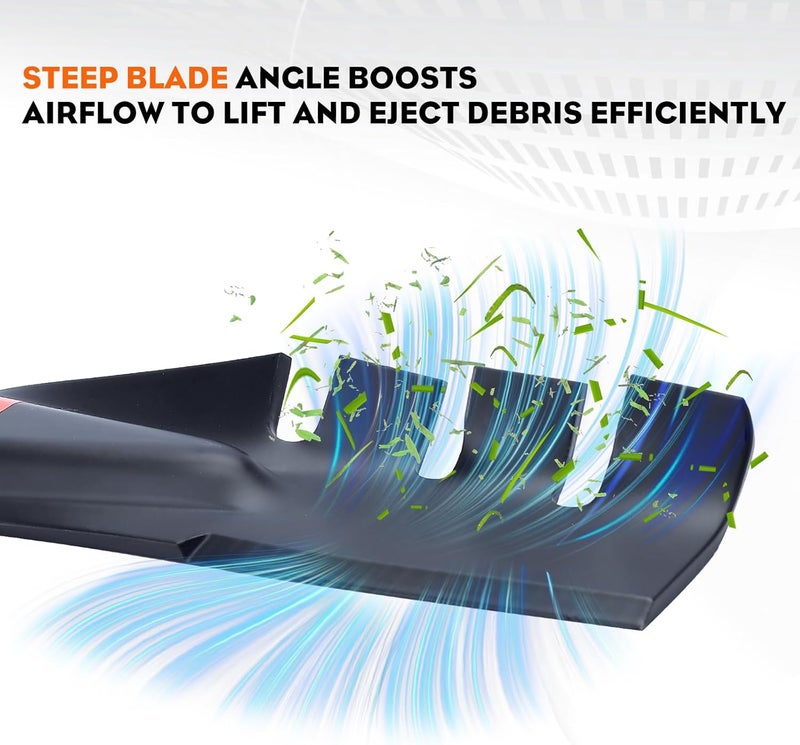 Hipa 942-04308 Mulching Blades for Cub Cadet XT1 LT42 ZT1 RZT42 42 inch Riding Mower, Troy Bilt Bronco Pony 42'' Deck Lawn Tractor Replace for 942-04308-X 942-0616 742-0616 942-04126 - Image 5